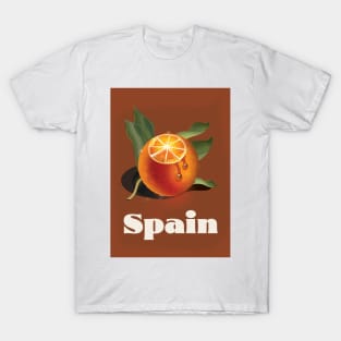 Spain orange travel poster T-Shirt